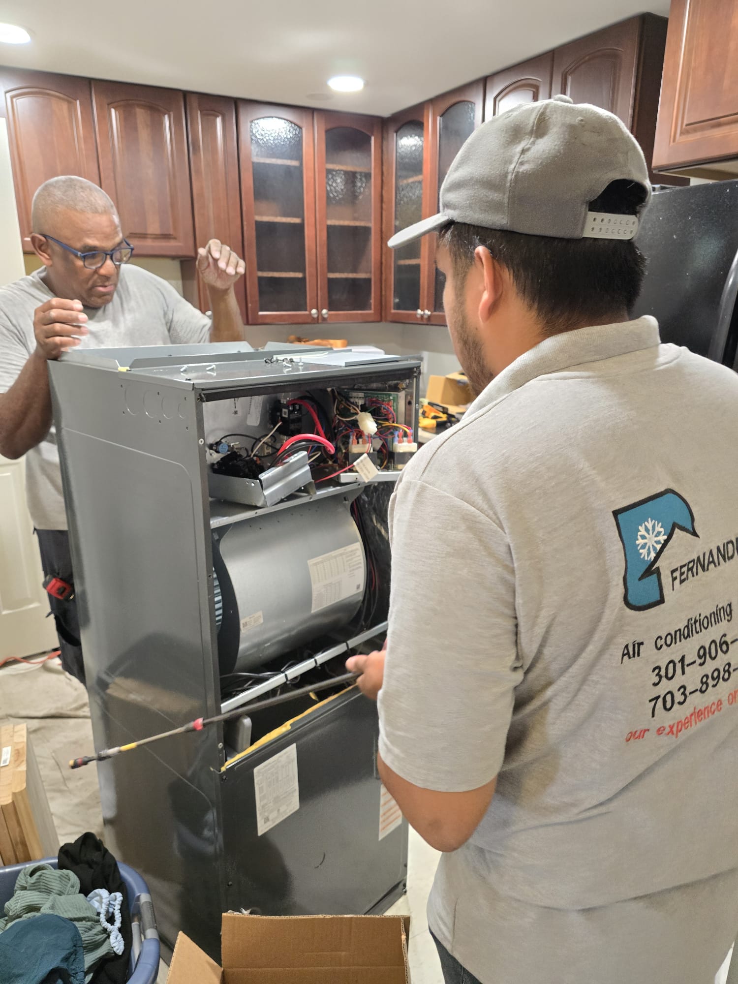 Process of replacing an air conditioning machine